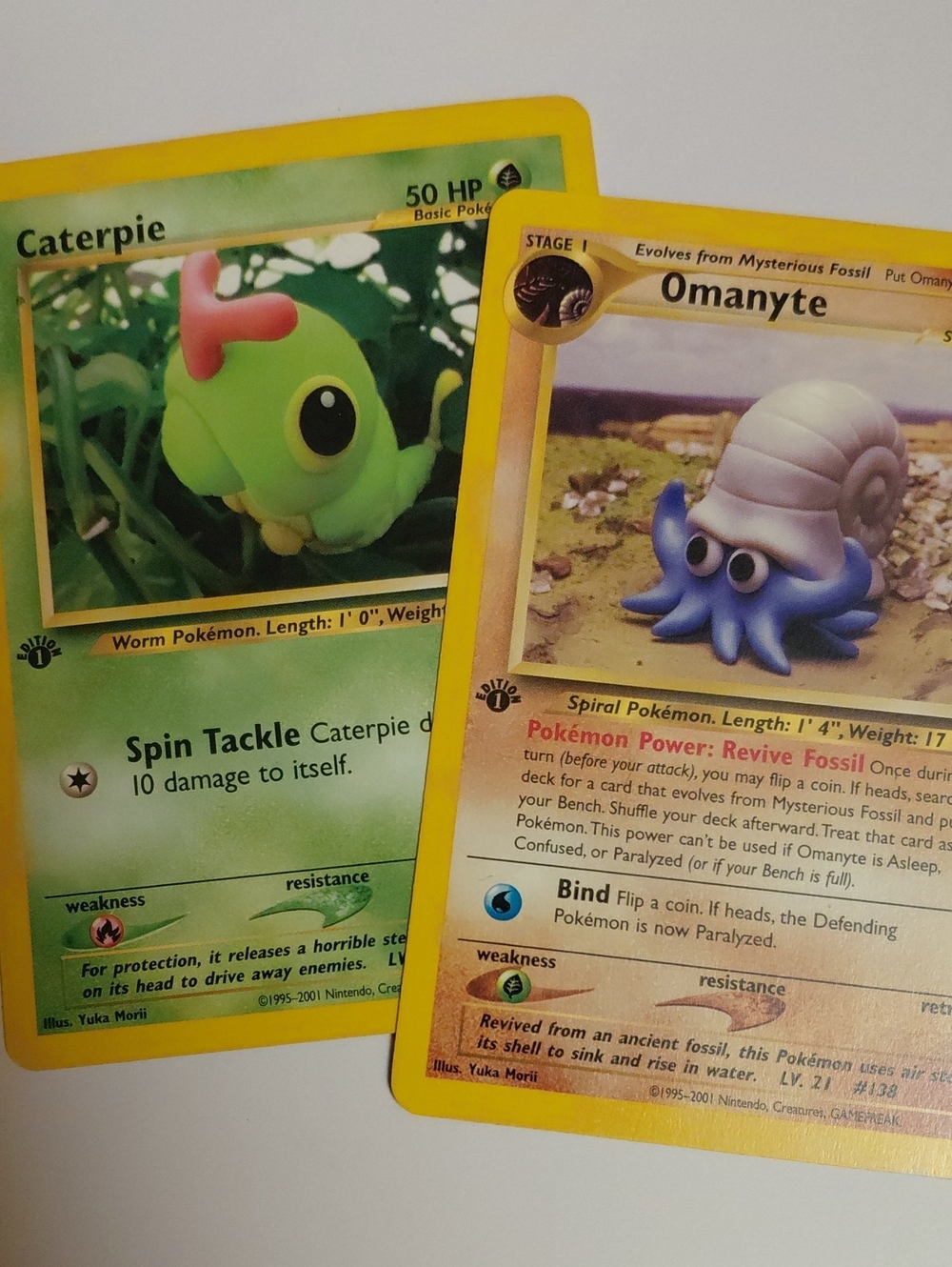 Yuka Morii - 2 Card Lot - 1st Edition Vintage Pokemon Cards - Neo Discovery